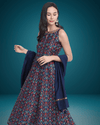 Blue Embroidered Kurta Set
