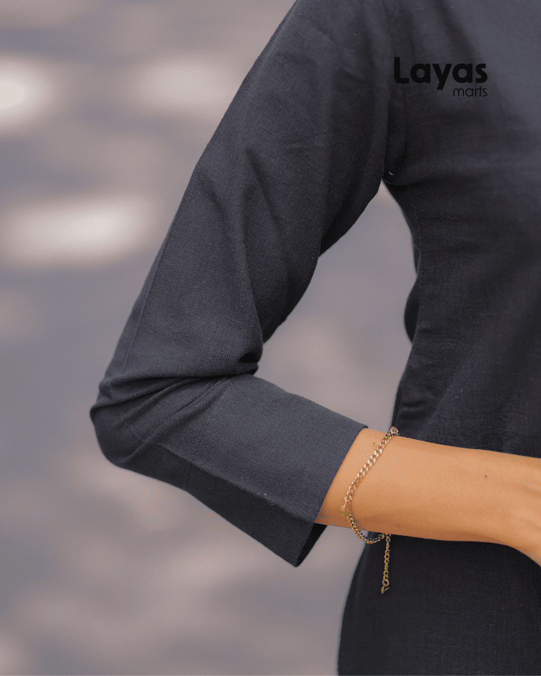 Black Solid Cotton Kurta Pant Set – Layas Marts