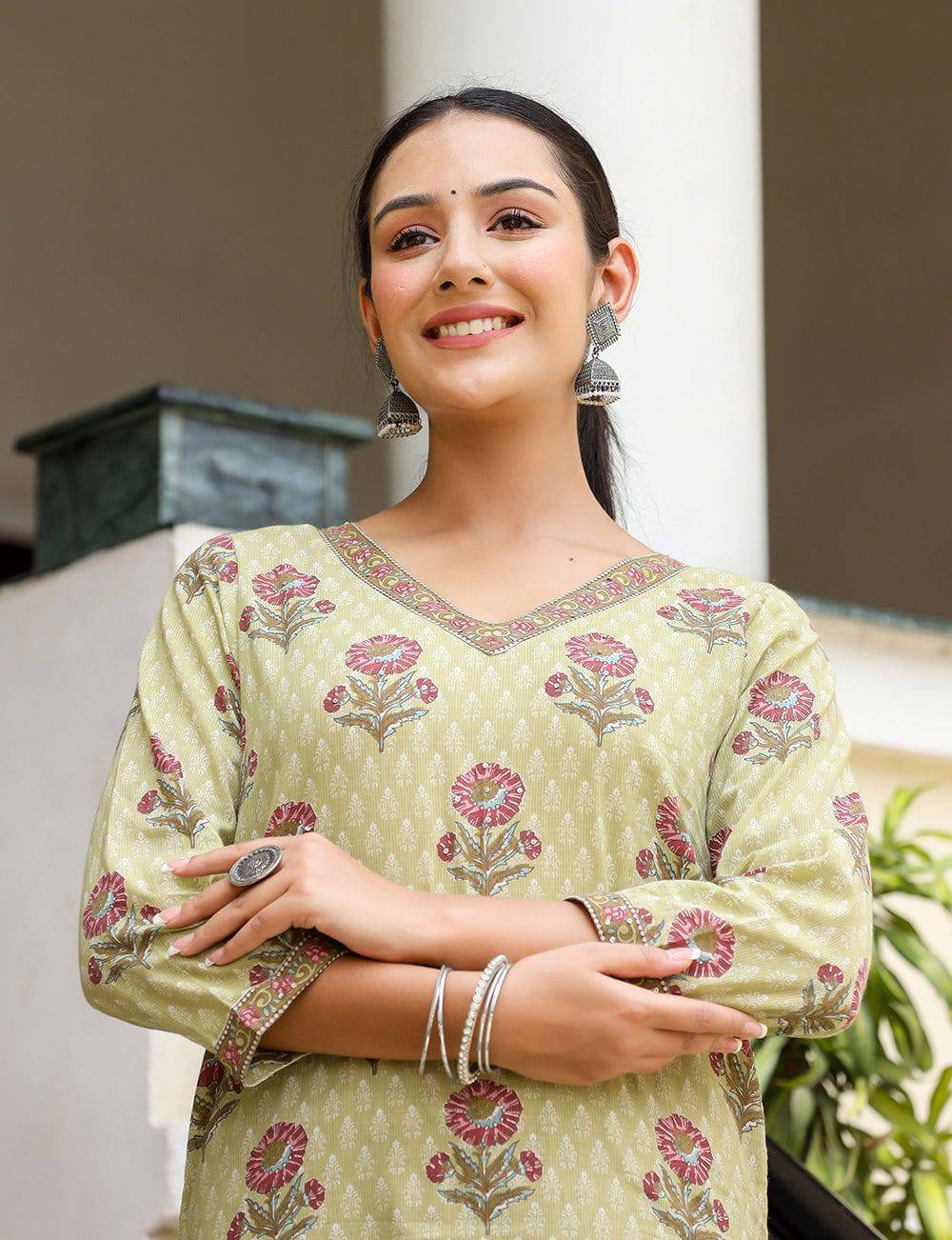 Lightweight, breathable cotton kurta set designed for Indian summers.