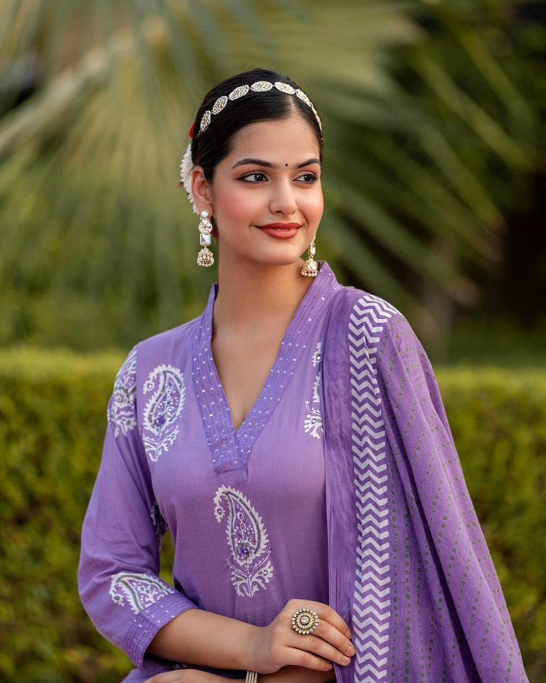 Pure cotton embroidered kurta set for women, perfect for festive and casual occasions