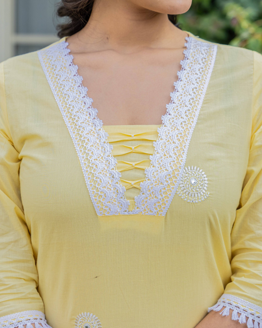 Breathable and lightweight floral cotton kurta set for everyday comfort.