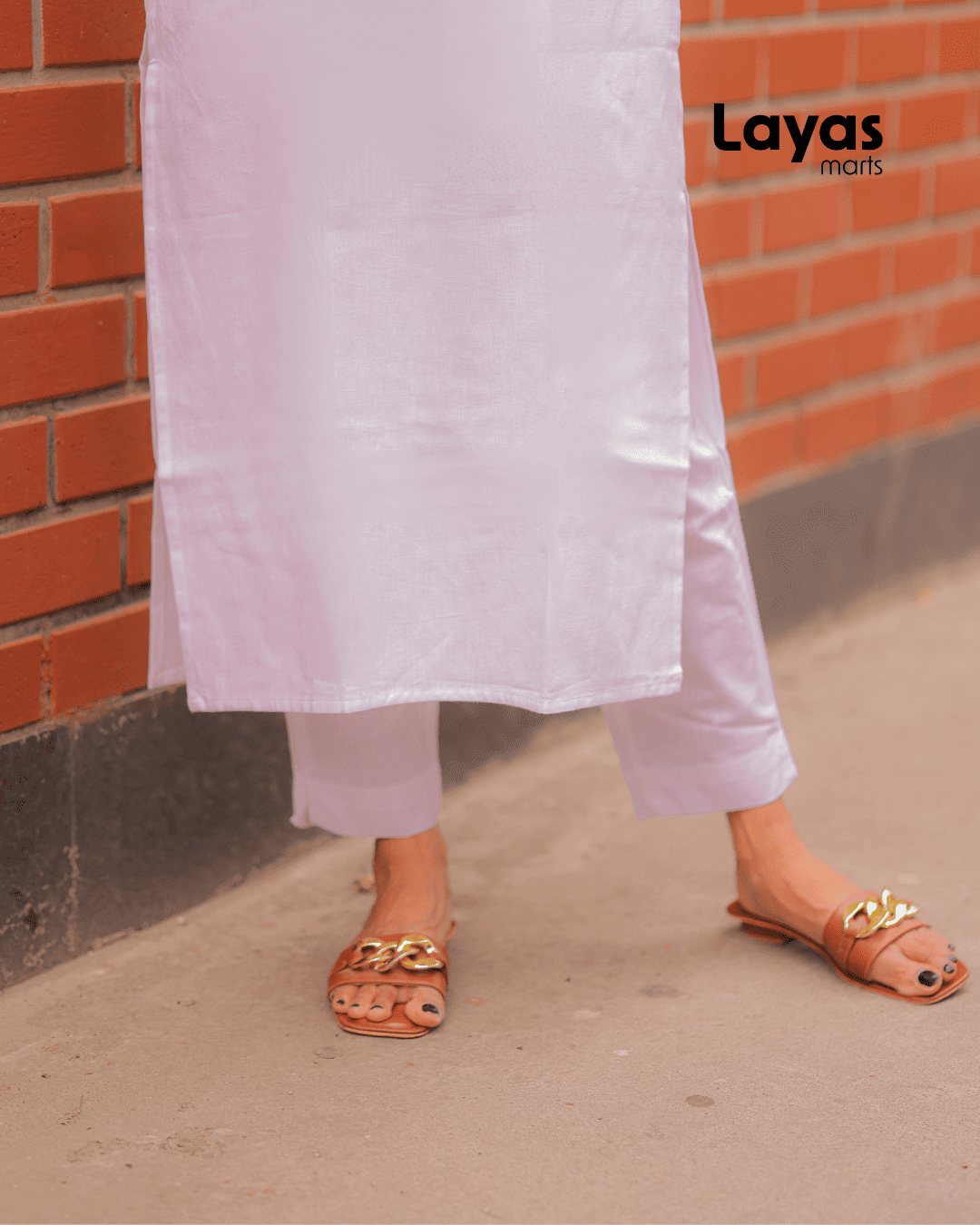 White Cotton Kurta Pant Set – Casual & Workwear | Layas Marts