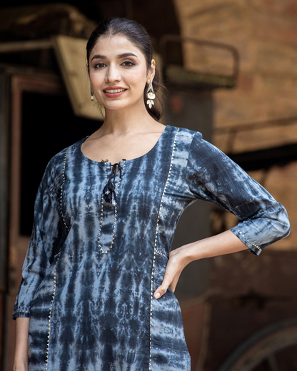 Stylish casual black cotton kurta with breathable fabric for daily wear from layas marts