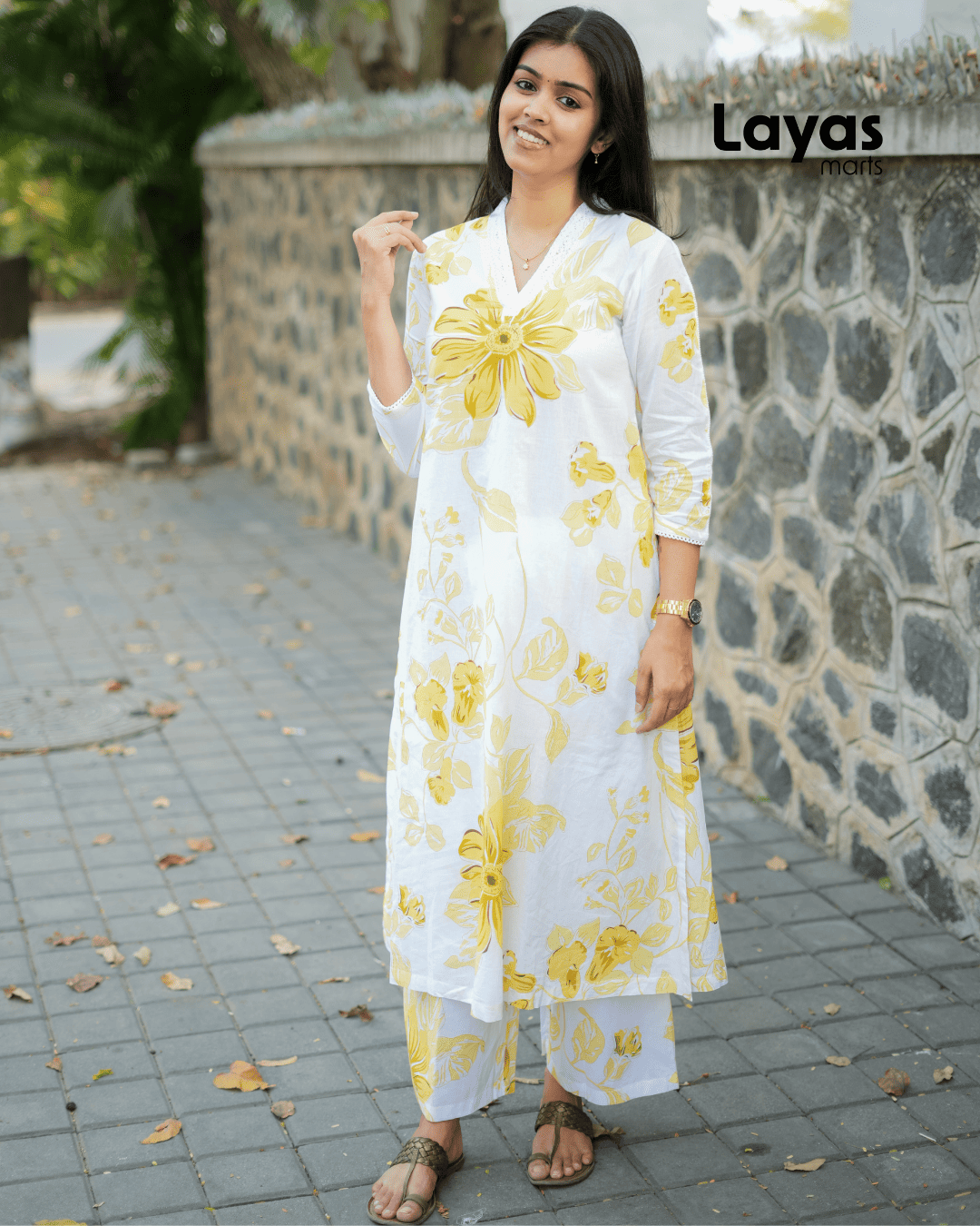 Trendy printed kurta with palazzo for casual and festive wear.