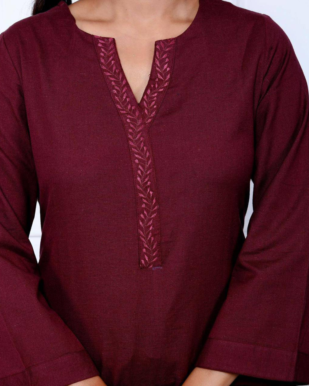 Soft and comfortable cotton kurta with elastic waistband trousers for a perfect fit.